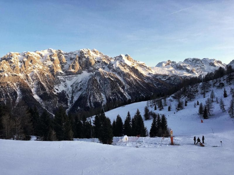 skiing in Italy