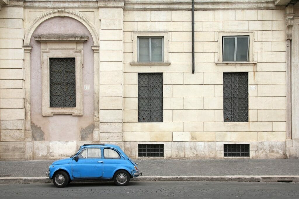 renting a car in Italy