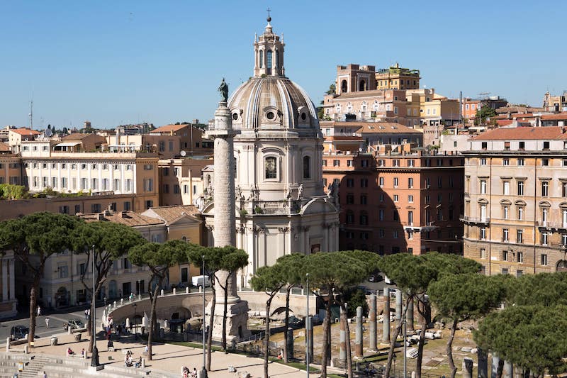 Piazza Venezia with Palazzo Valentini
