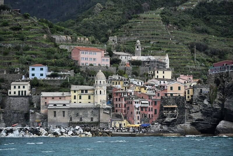 Vernazza seen from the boat
