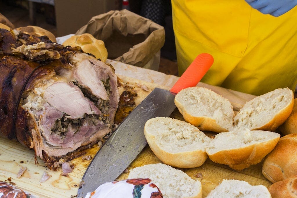Porchetta sandwich - photo by Filippo Giuliani @shutterstock
