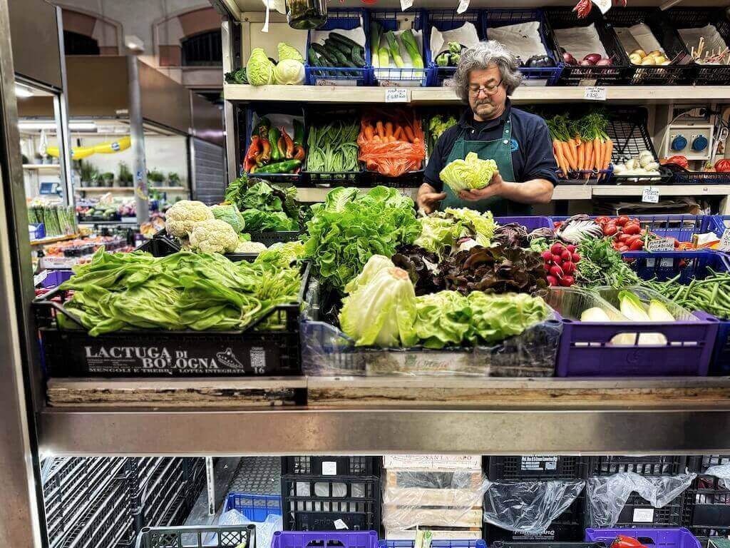 vegetables at the market