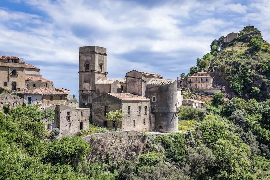 The town of Savoca in Sicily