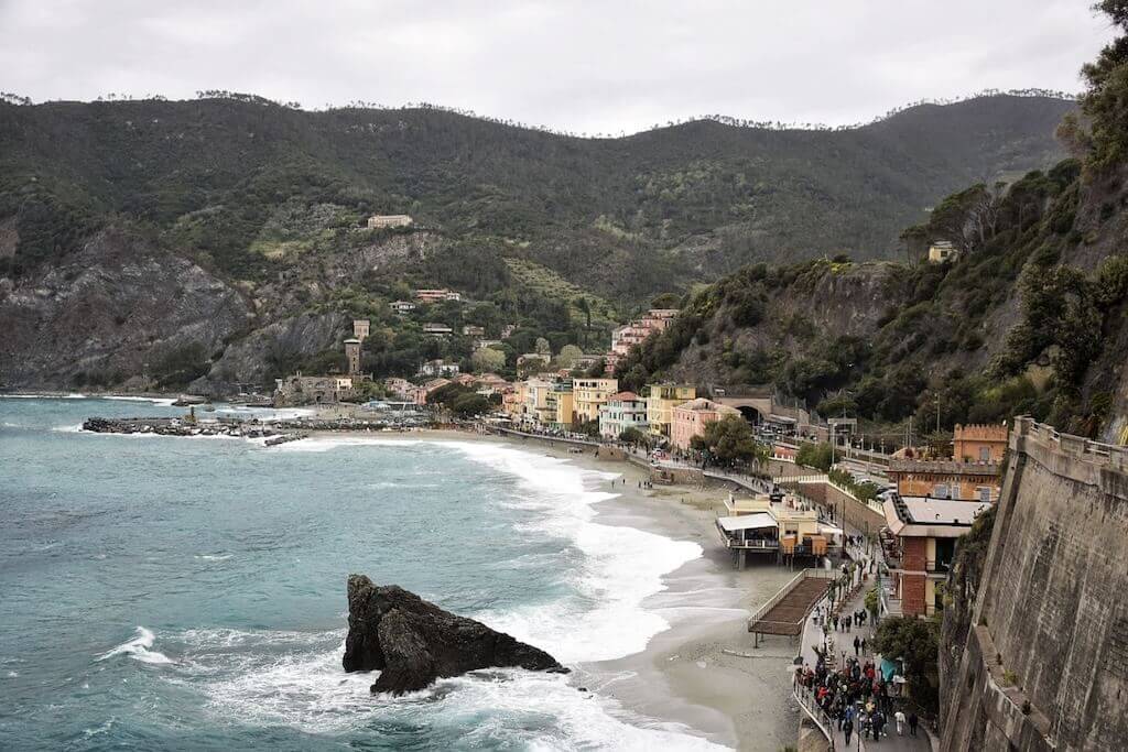 Fegina Beach on a stormy day