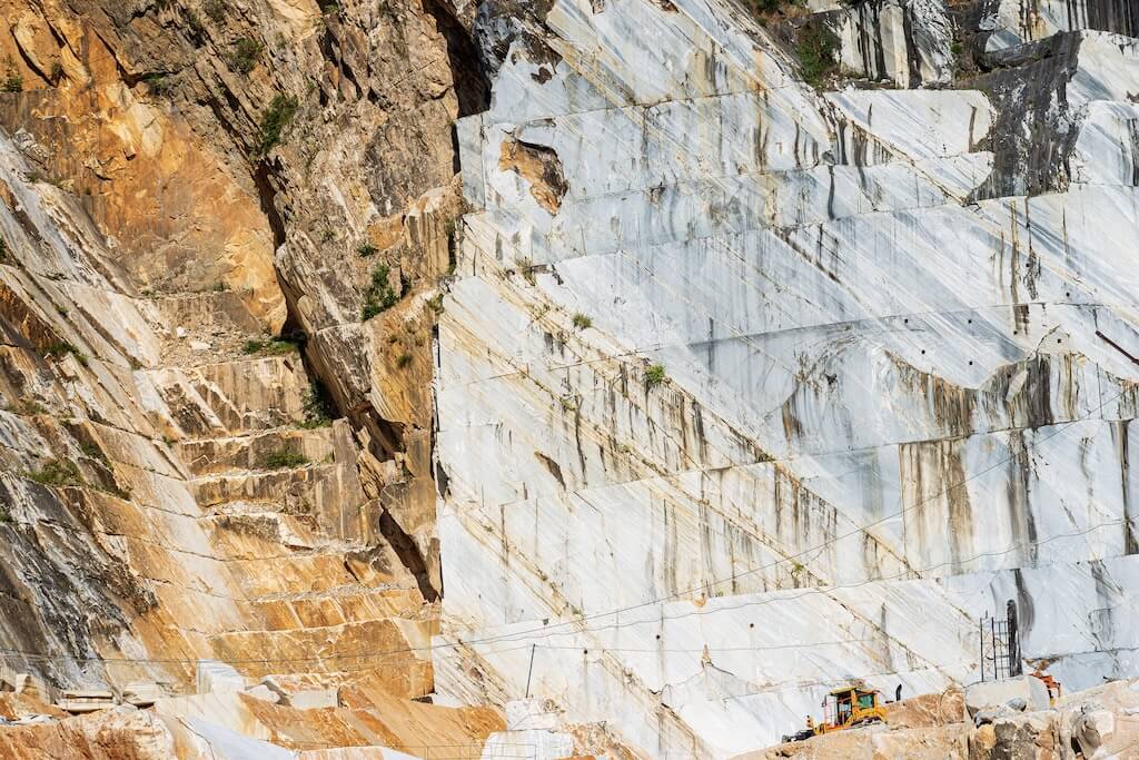 A marble quarry in Carrara