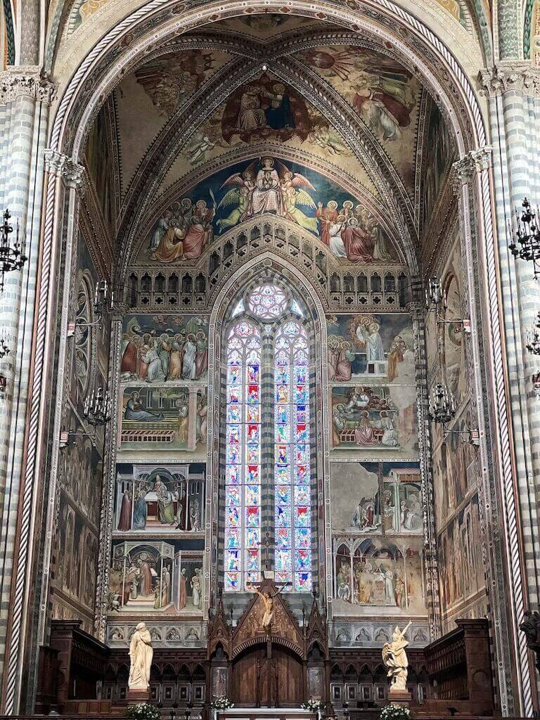 Inside the Duomo of Orvieto