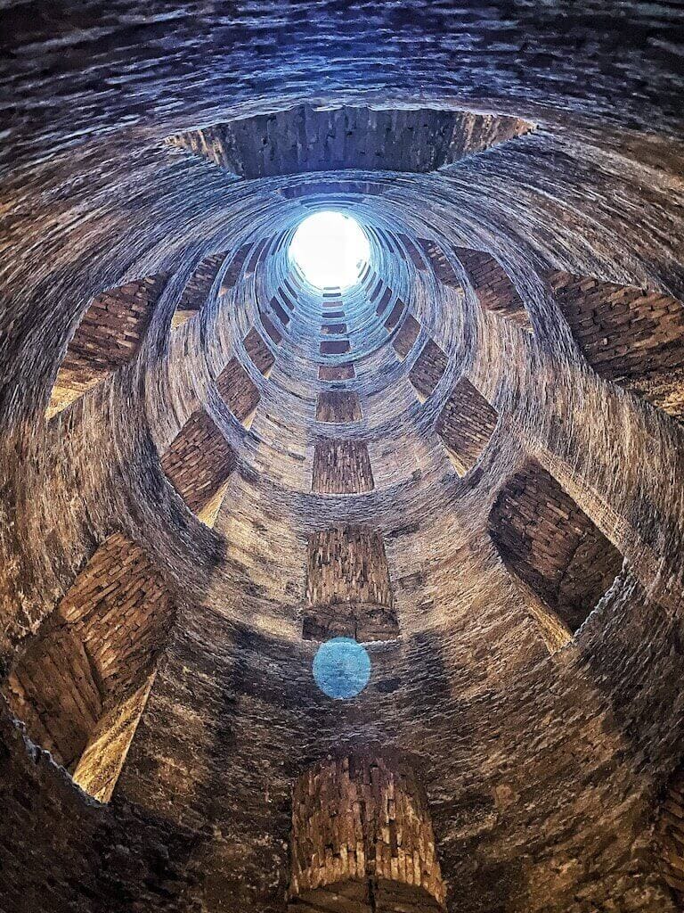 St. Patrick's well in Orvieto, one of the places to see in Umbria.