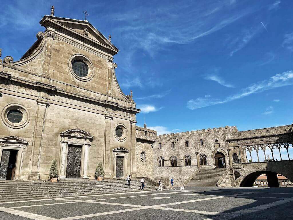 Views of the Duomo of Viterbo, one of the most prominent churches in Viterbo