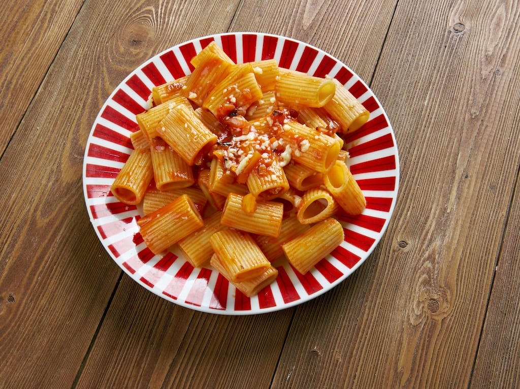 Rigatoni con la pajata