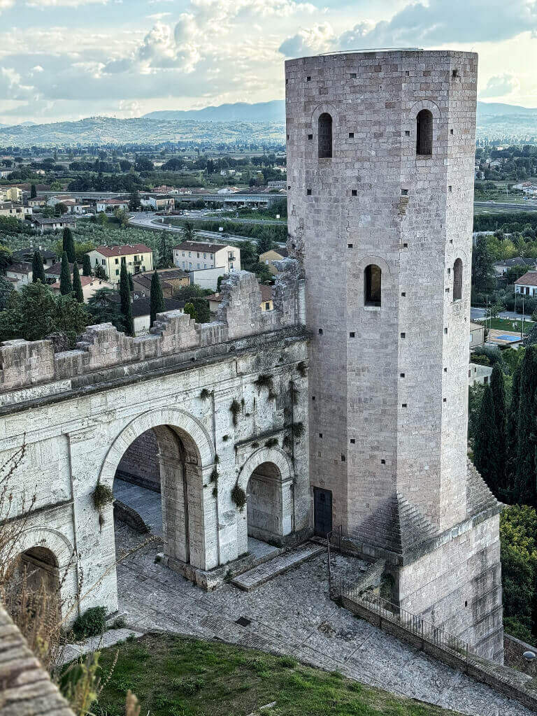 Porta di Venere in Spello, Italy.