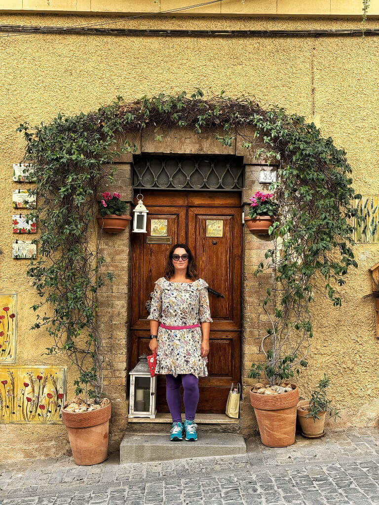 My sister Elisabetta in Spello.
