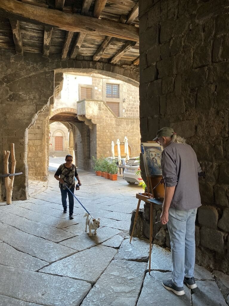 This is one of the nicest corners of San Pellegrino historic district in Viterbo