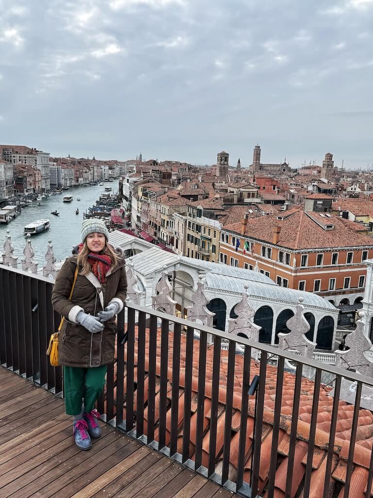 Views of Rialto from the T Fondaco Terrace in Venice