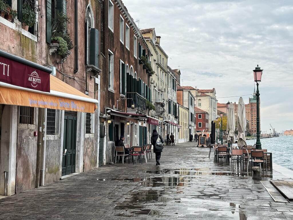 Views along the main waterfront in the Giudecca