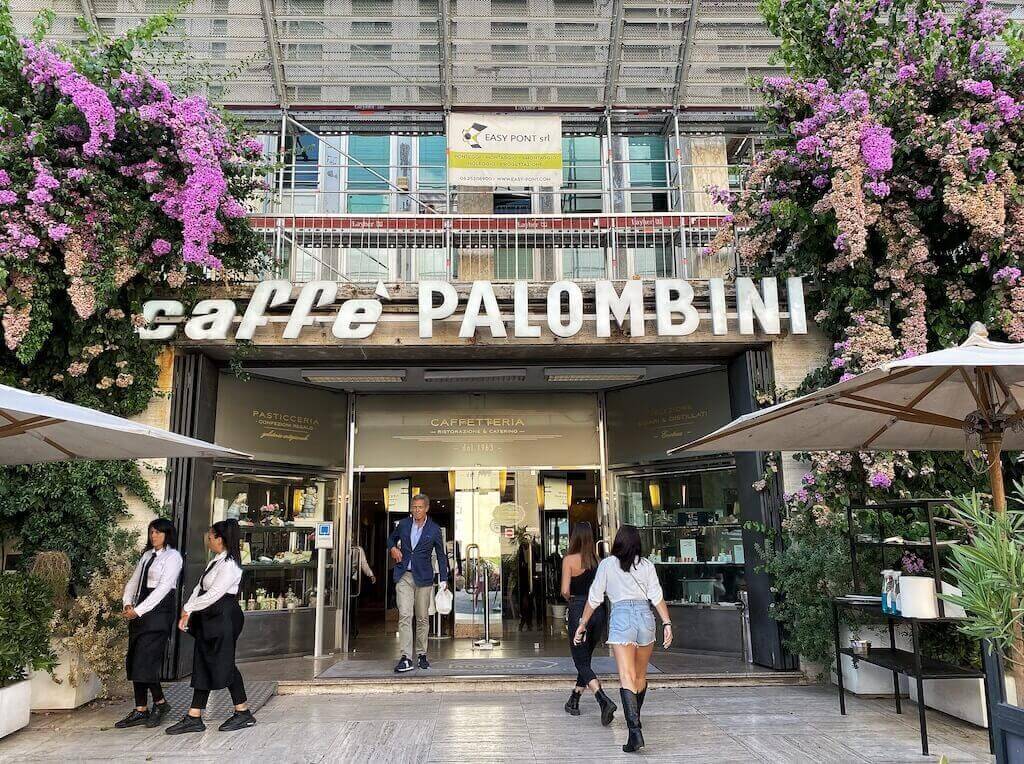 Caffé Palombini is a popular spot in EUR