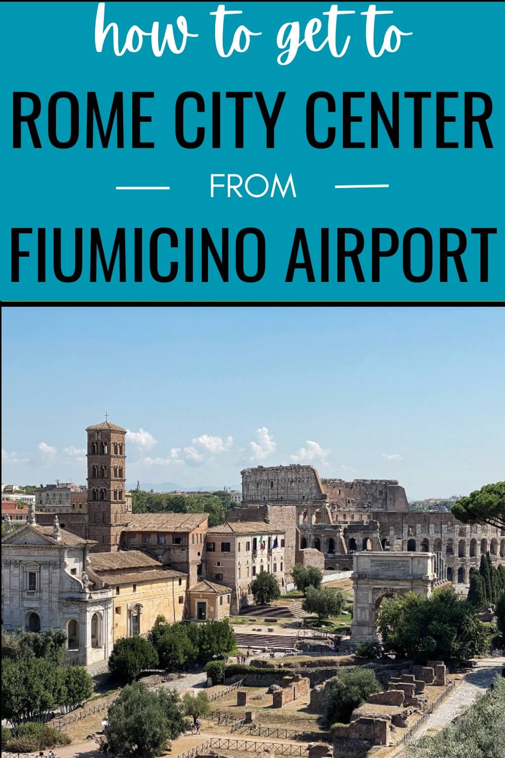 How to get from Fiumicino Airport to Rome city center - via @strictlyitaly