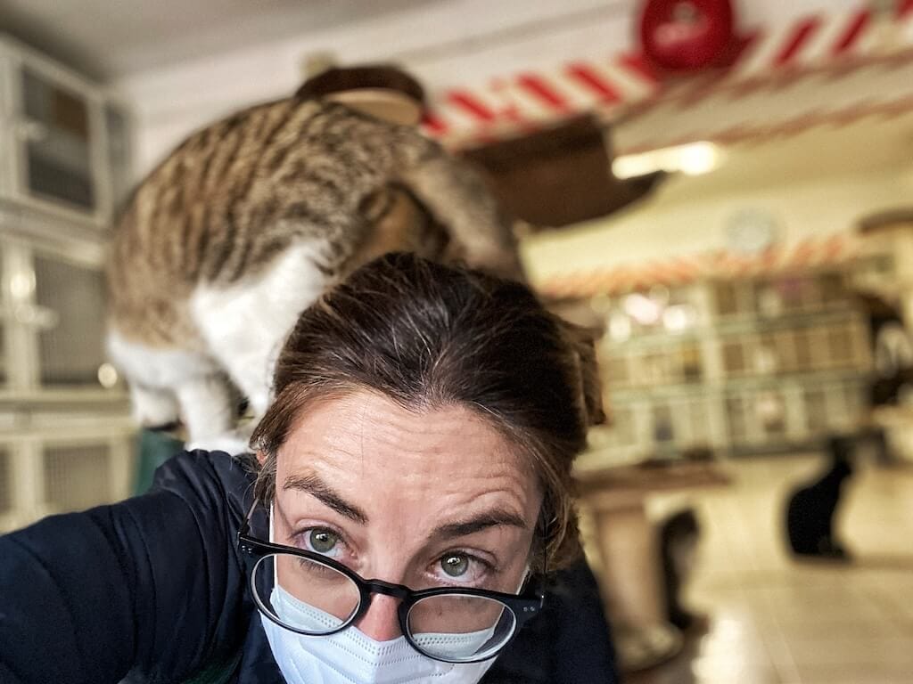 Claudia at Colonia Felina di Torre Argentina