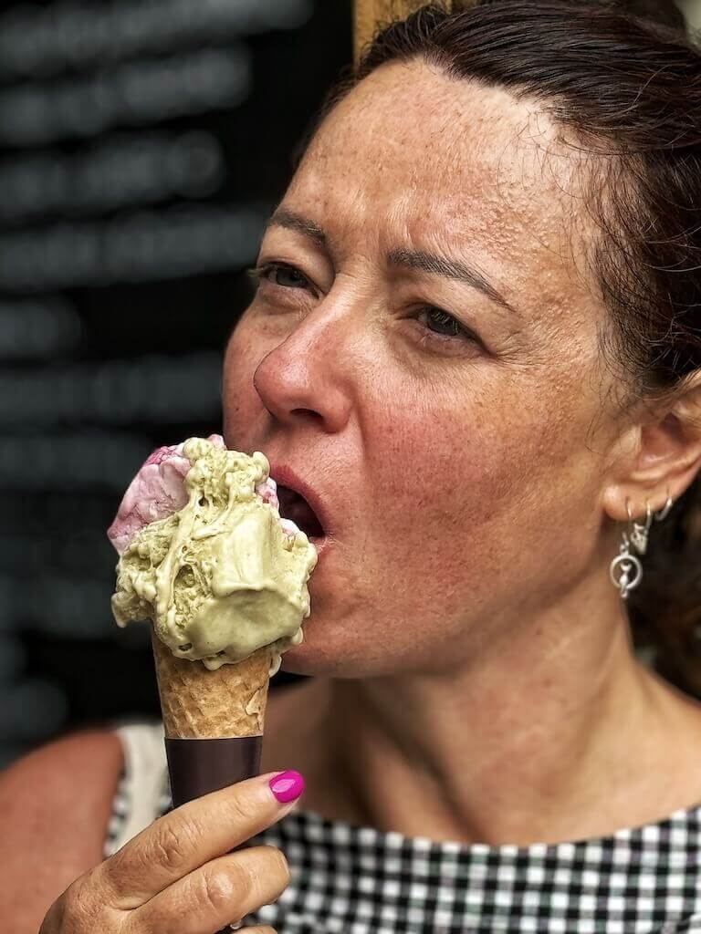 gelato in Spoleto.