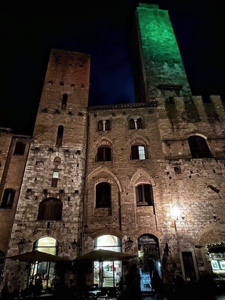 San Gimignano is particularly beautiful at night.