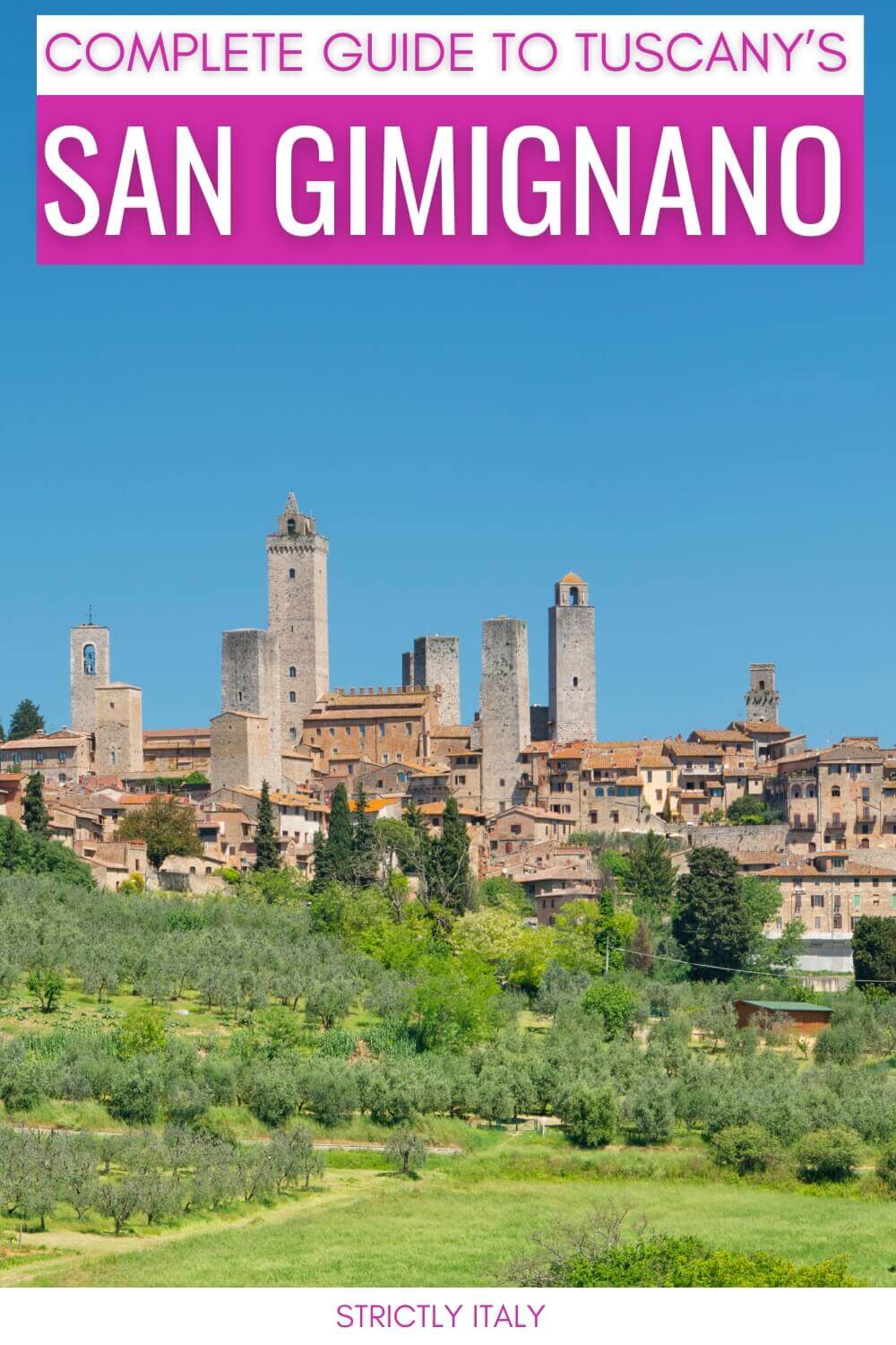 Here are the best things to do in San Gimignano Italy - via @strictlyitaly