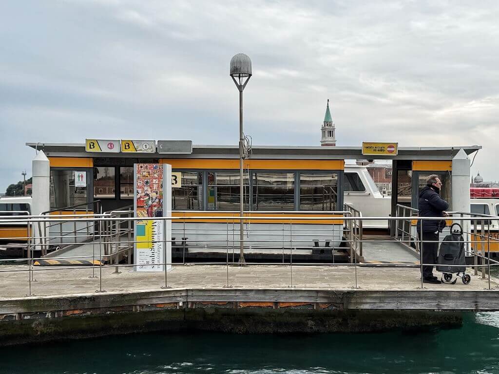 Vaporetto stop in Venice