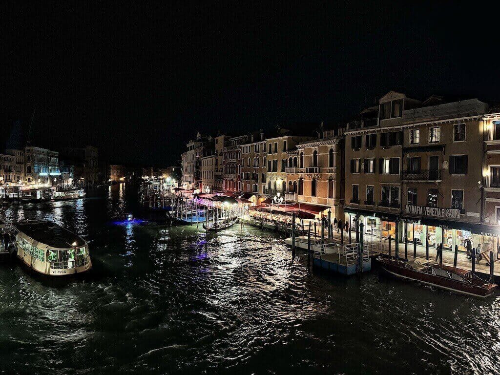 Venice at night