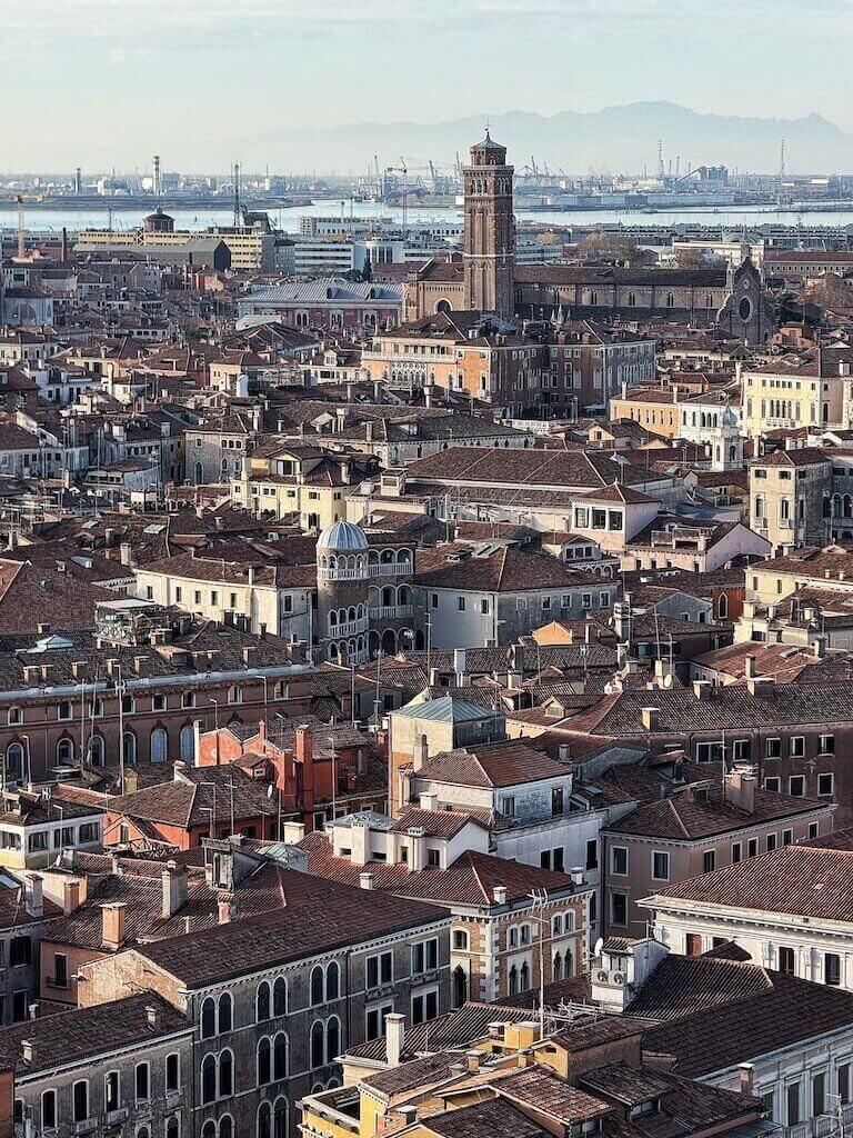 Views of Venice from St. Mark's Bell Tower Venice in a day