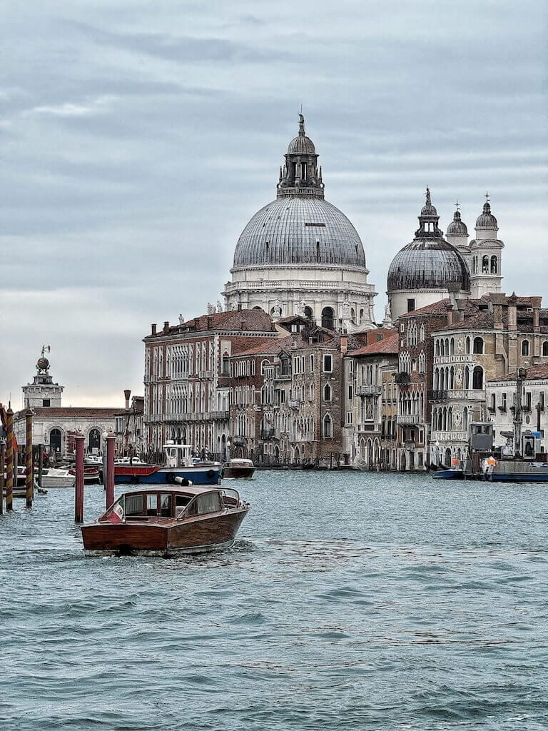 One day in Venice: views from the Vaporetto on the Gran Canal