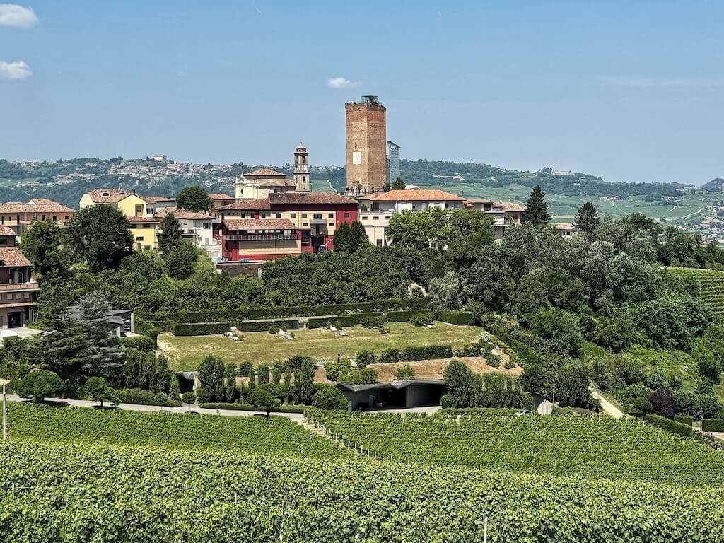 Langhe Italy Barbaresco small town.