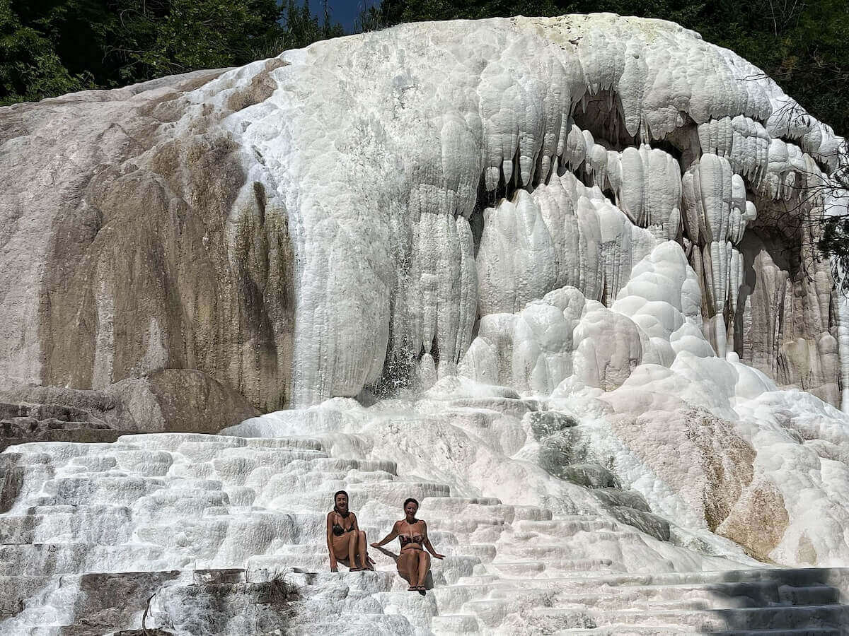 Impressive carbonate deposits of Bagni San Filippo.