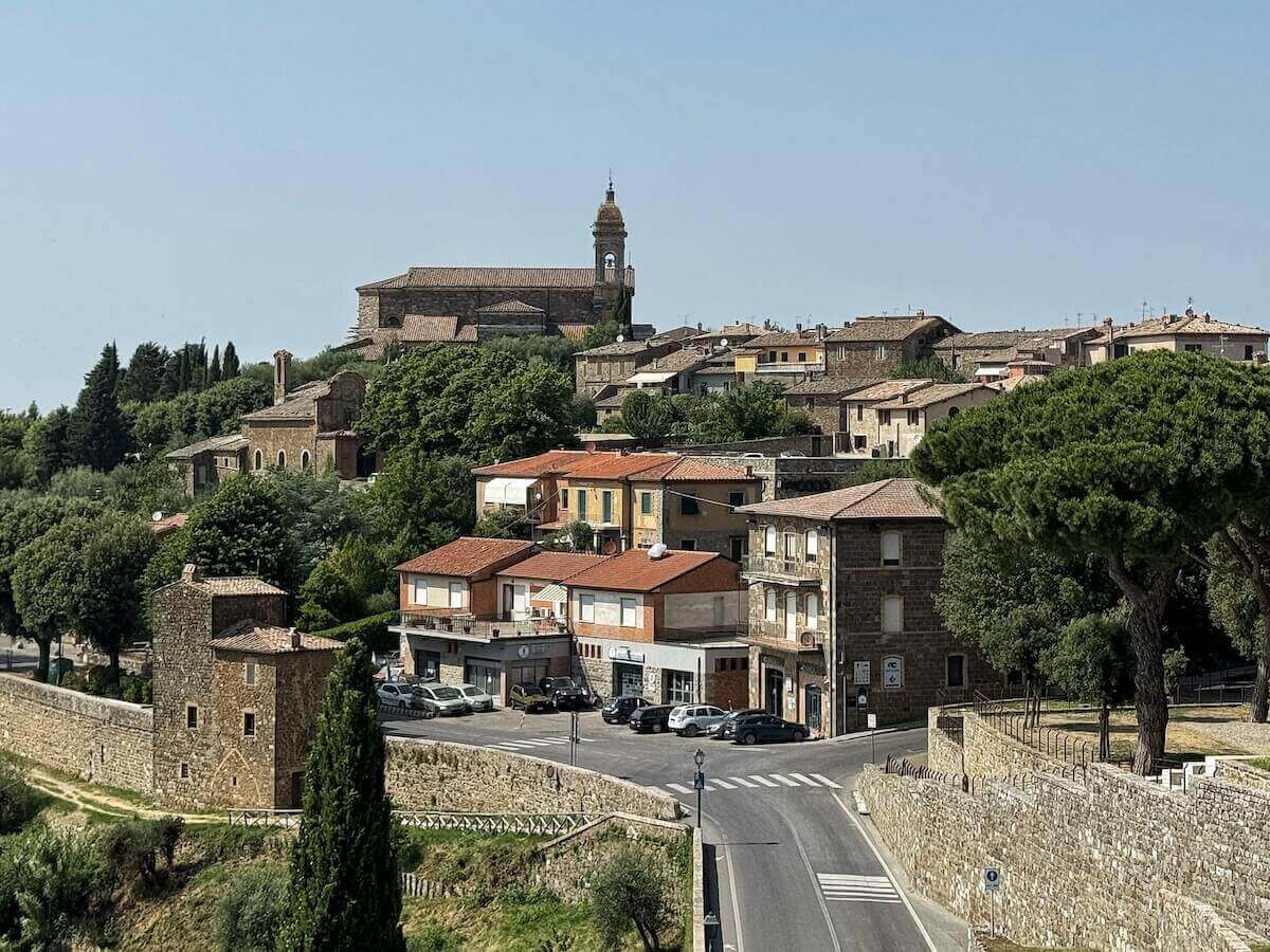 Montalcino as seen from the Fortress.
