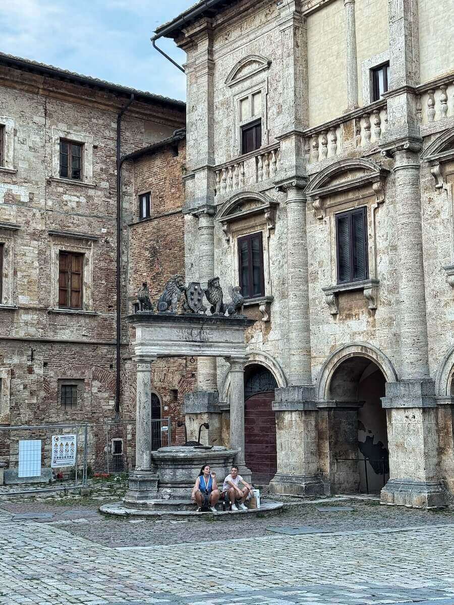 Historic center of Montepulciano, a small town in Val d'Orcia.