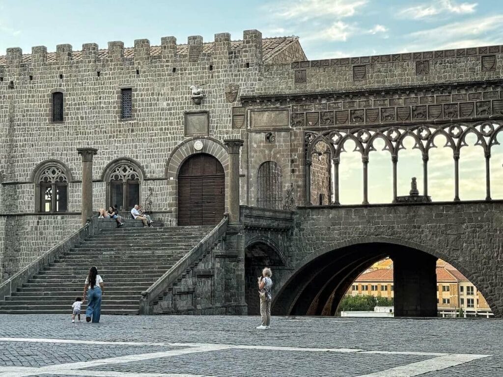 View of Palazzo dei Papi, the most famous attraction in Viterbo