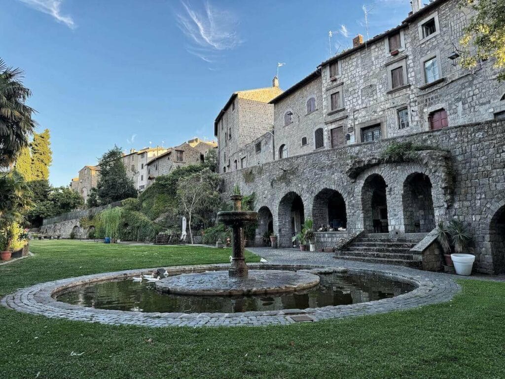 Views of the Parco del Paradosso in Viterbo's San Pellegrino District