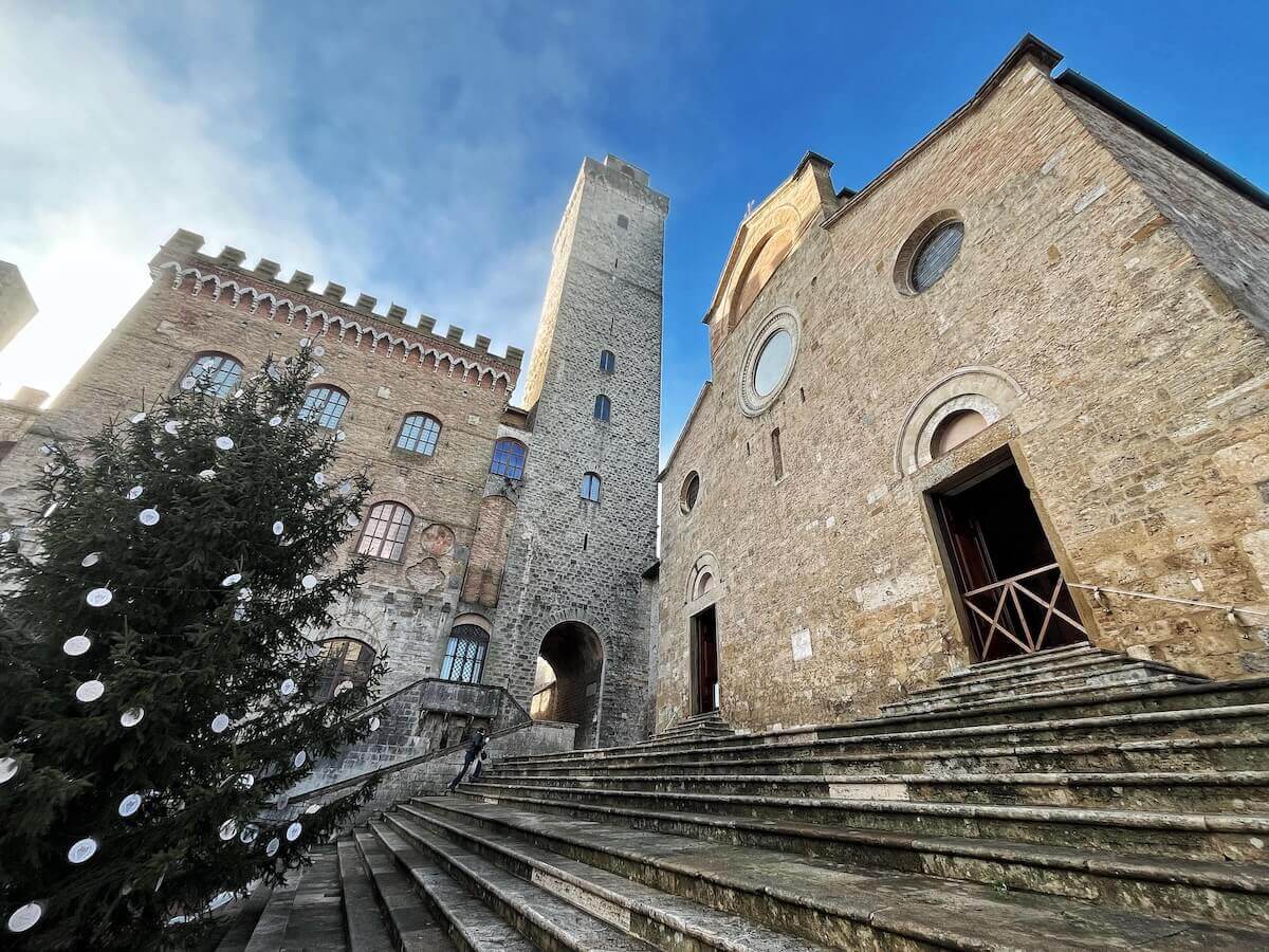 A quiet San Gimignano in the off season.