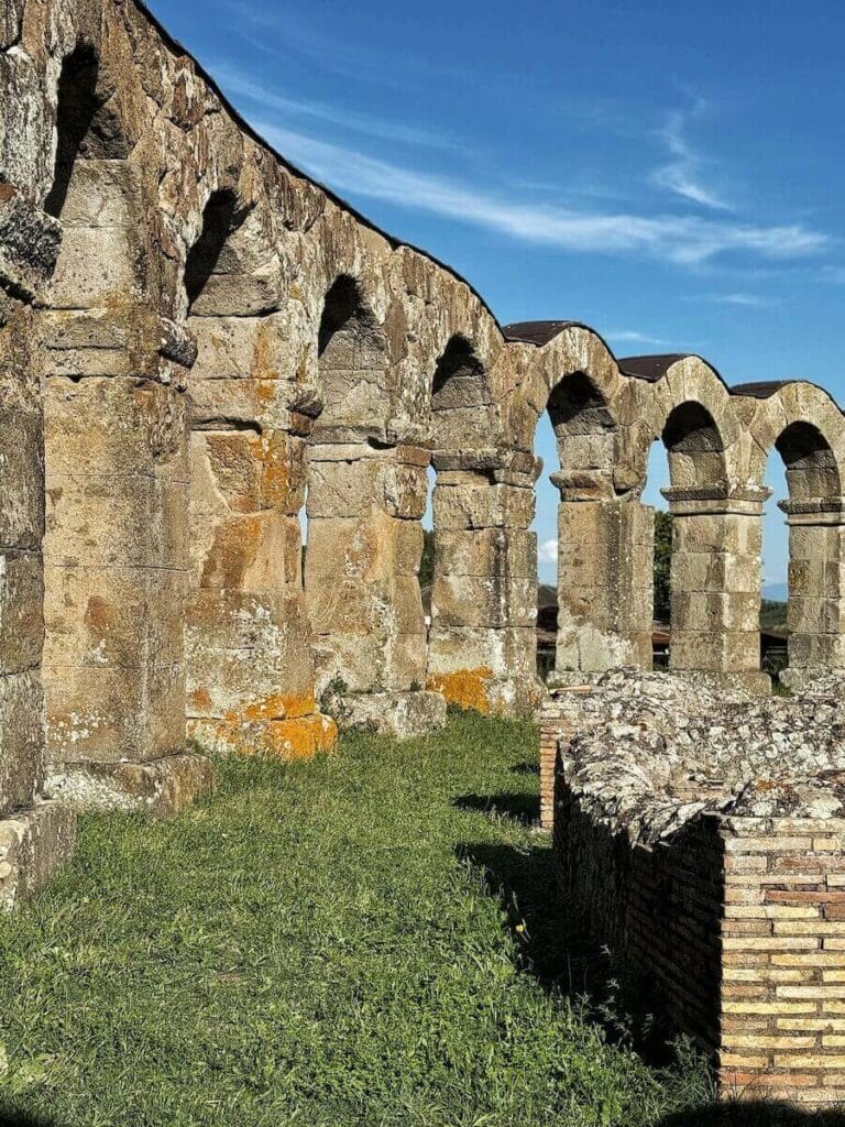 Views of the beautifully preserved Roman Theater of Ferento, near Viterbo