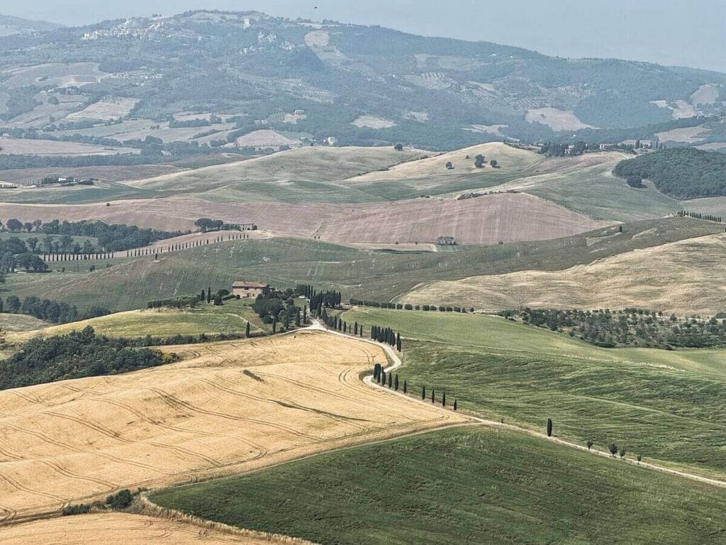 Val d'Orcia is one of the best places to visit in Tuscany.