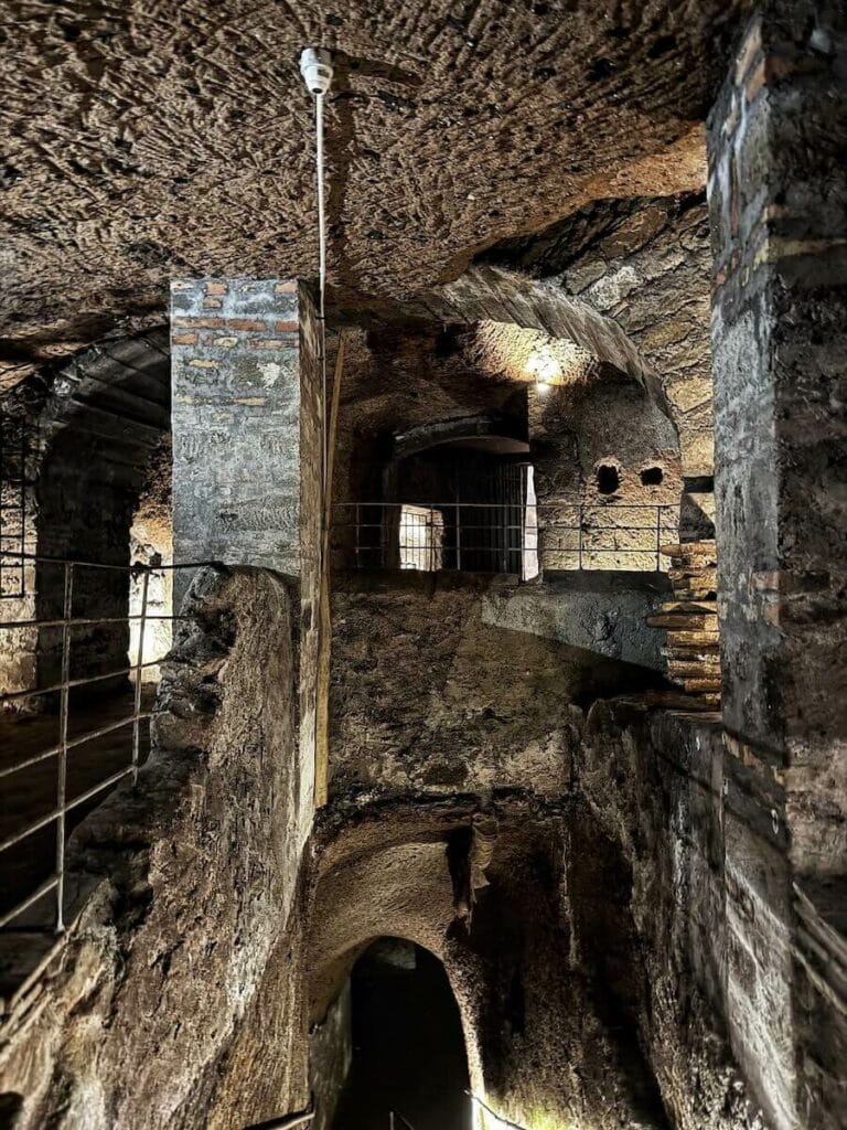 The dimly lit interiors of Viterbo Underground