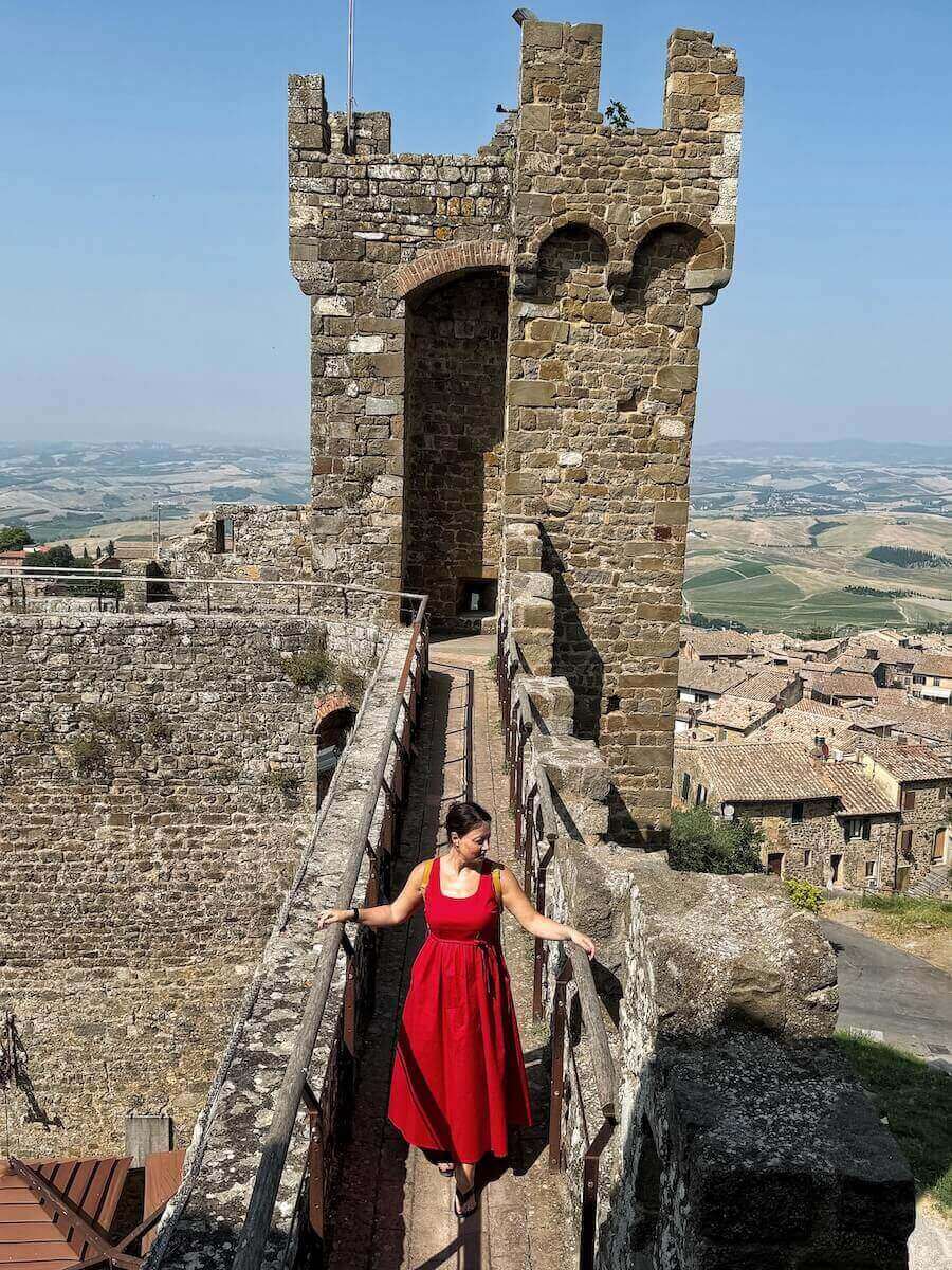 On the walls of Montalcino Fortress.