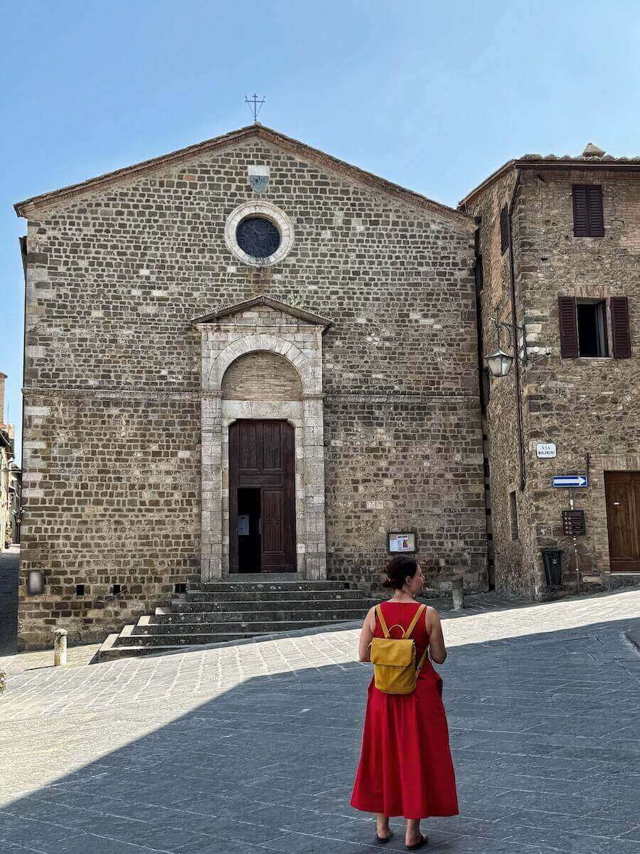 Montalcino historic center.