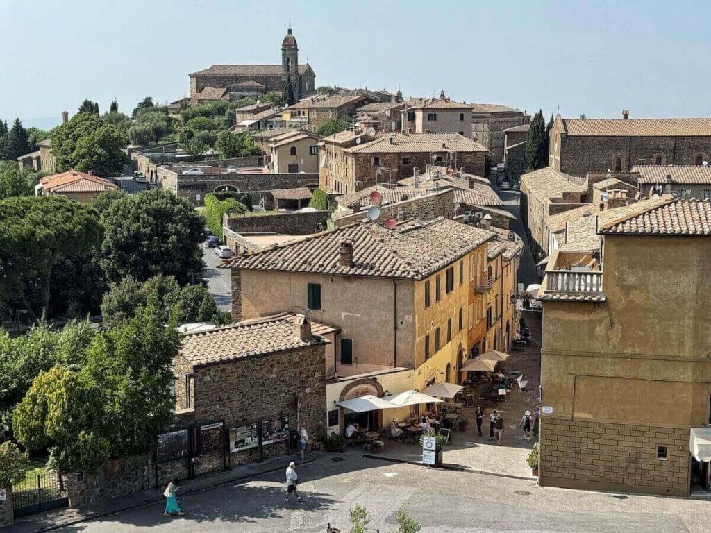 Montalcino as seen from the Montalcino Fortress.