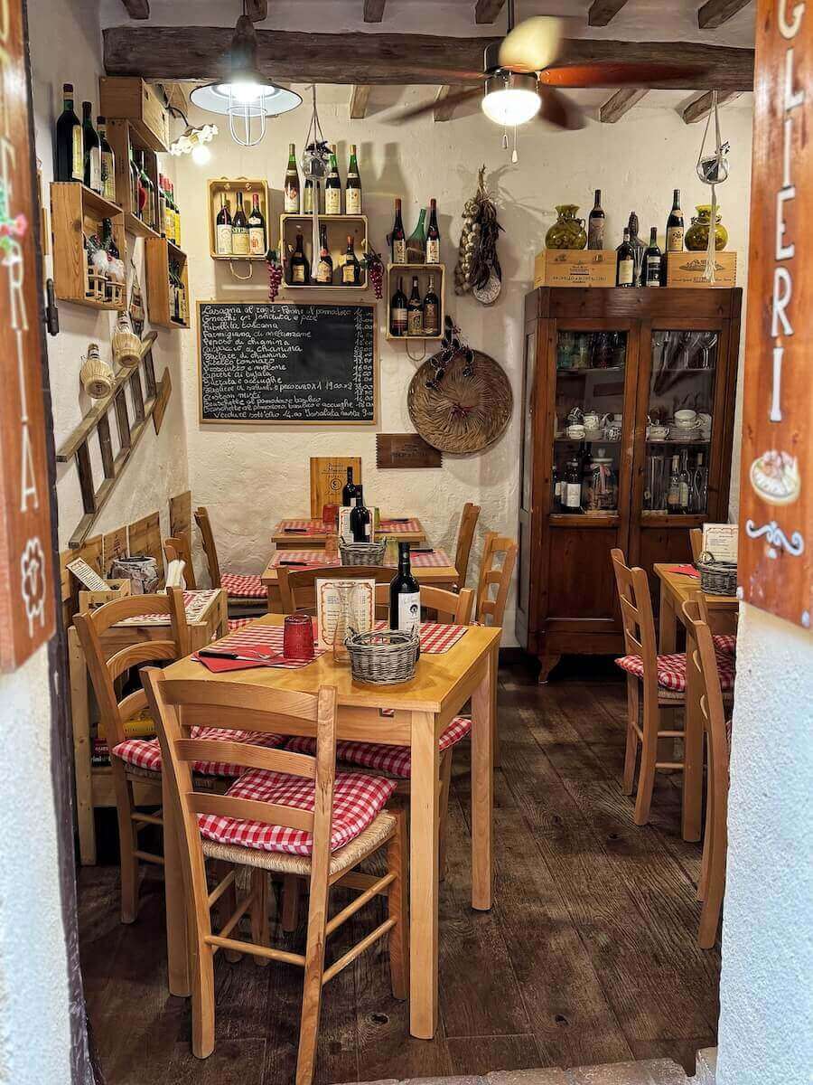 Fun looking trattoria in the historic center of Pienza.