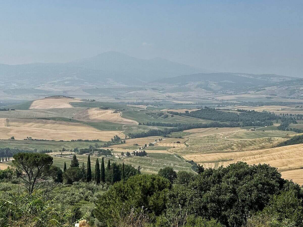 Val d'Orcia gorgeous views.