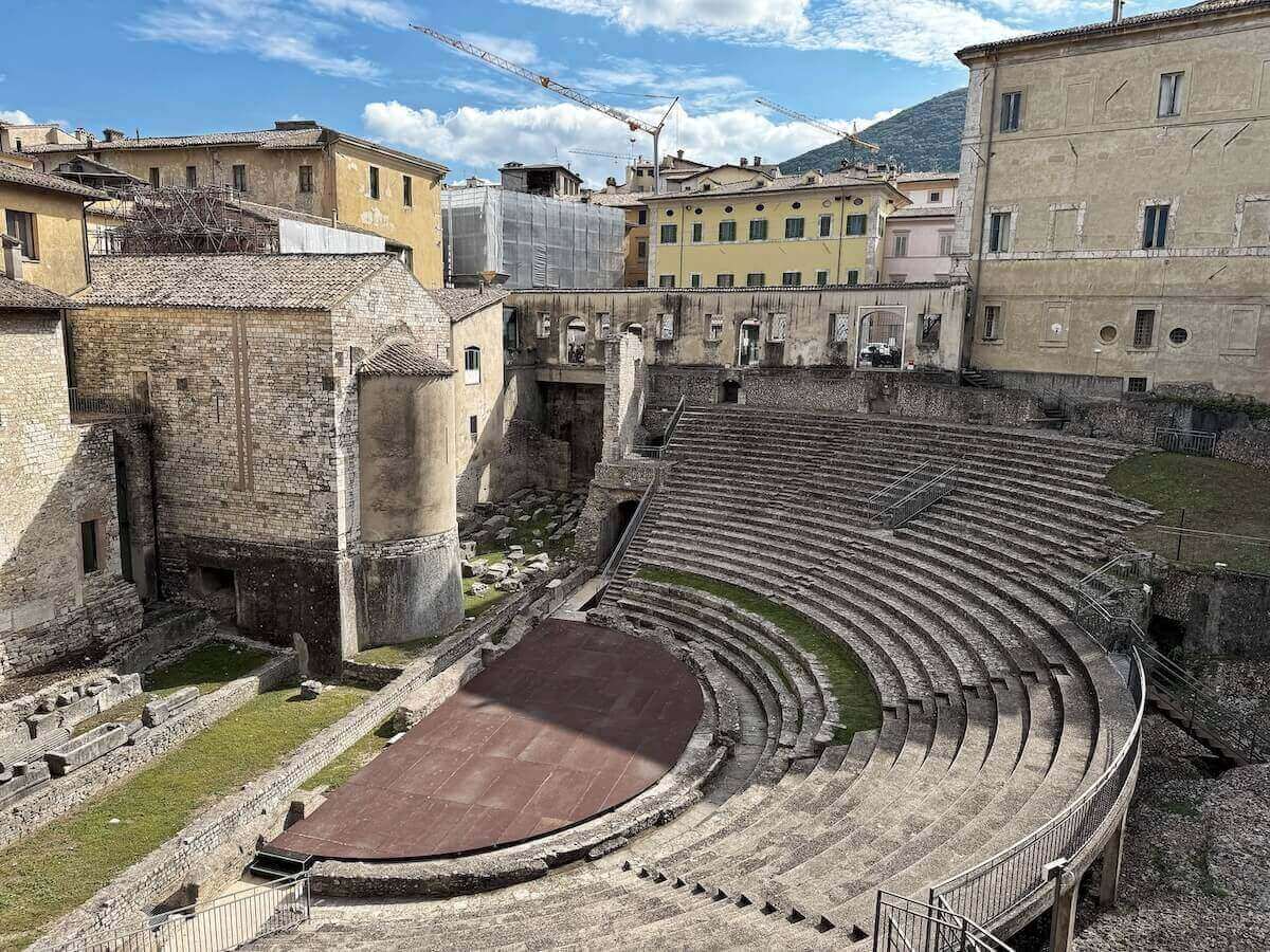 Teatro Romano of Spoleto Italy.