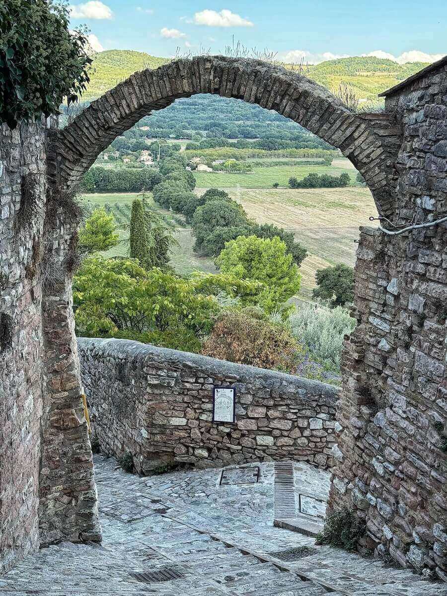 Gorgeous hidden corner of Spello Italy.