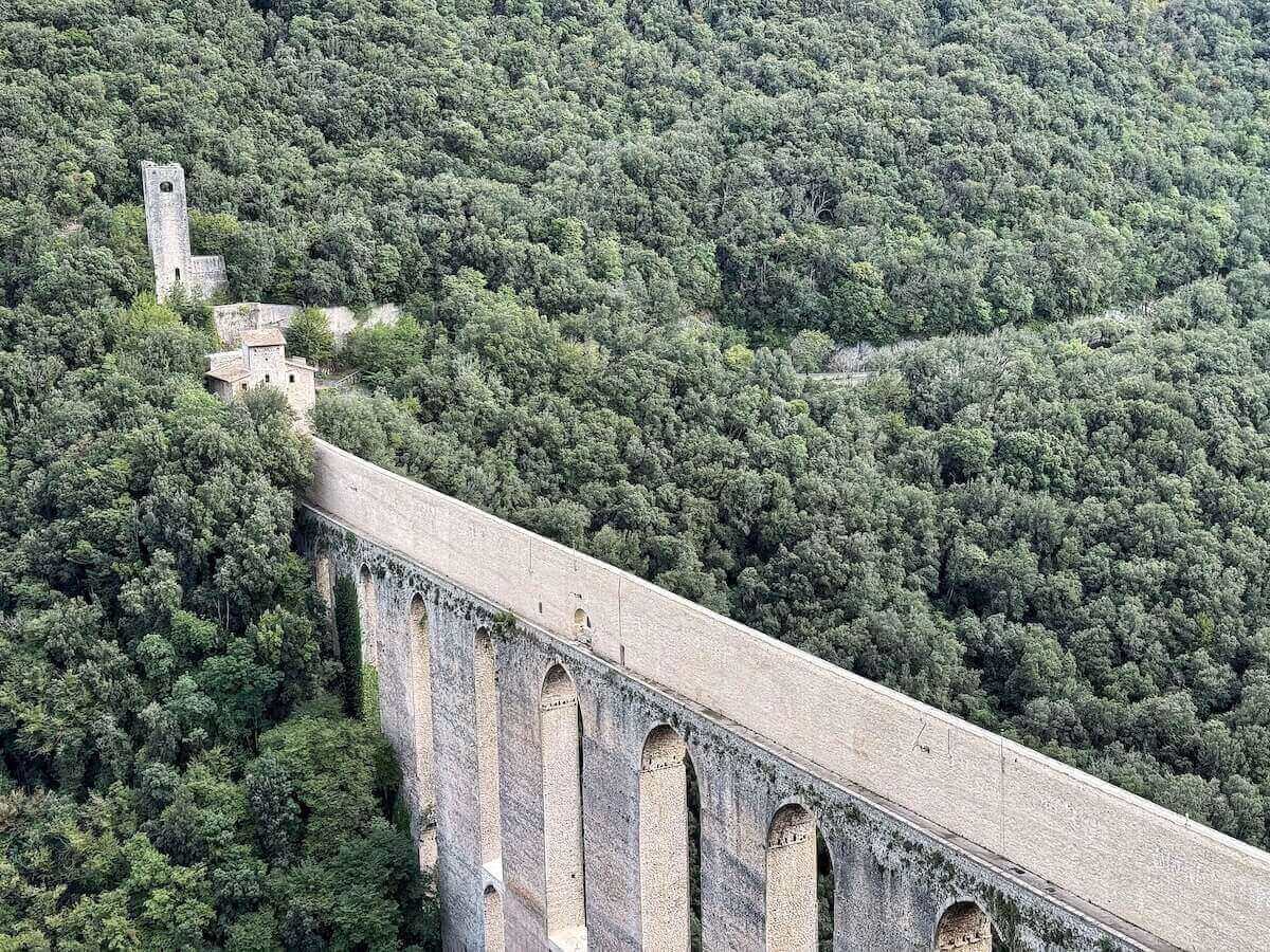 Ponte delle Torri in Spoleto Umbria.