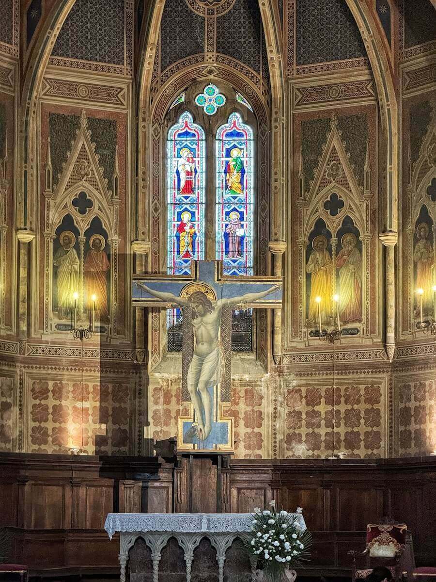 Stunning interiors of a church in Spello Umbria
