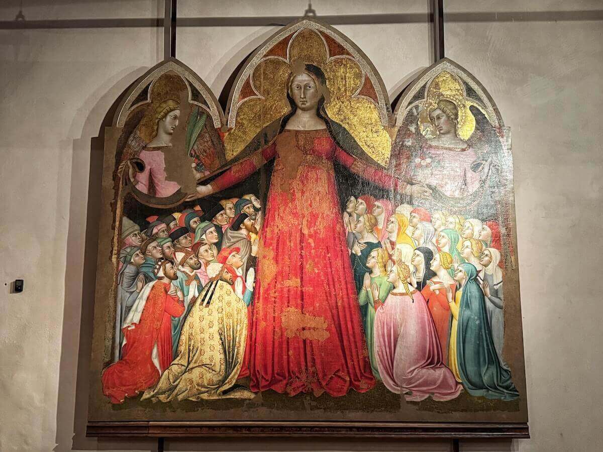 Religious art in the exhibit of the Diocesan Museum in Pienza.