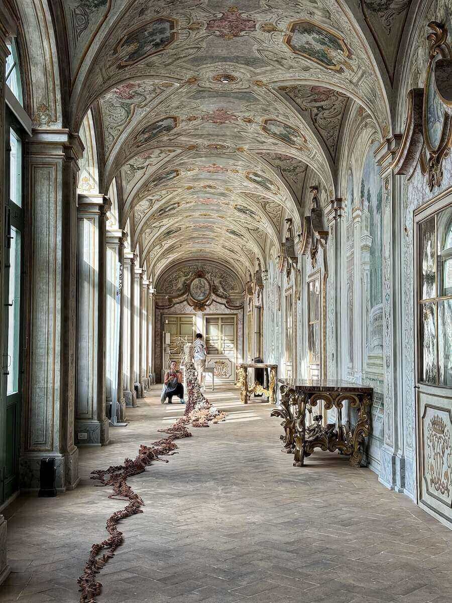 Interesting art exhibit at Palazzo Collicola in Spoleto.