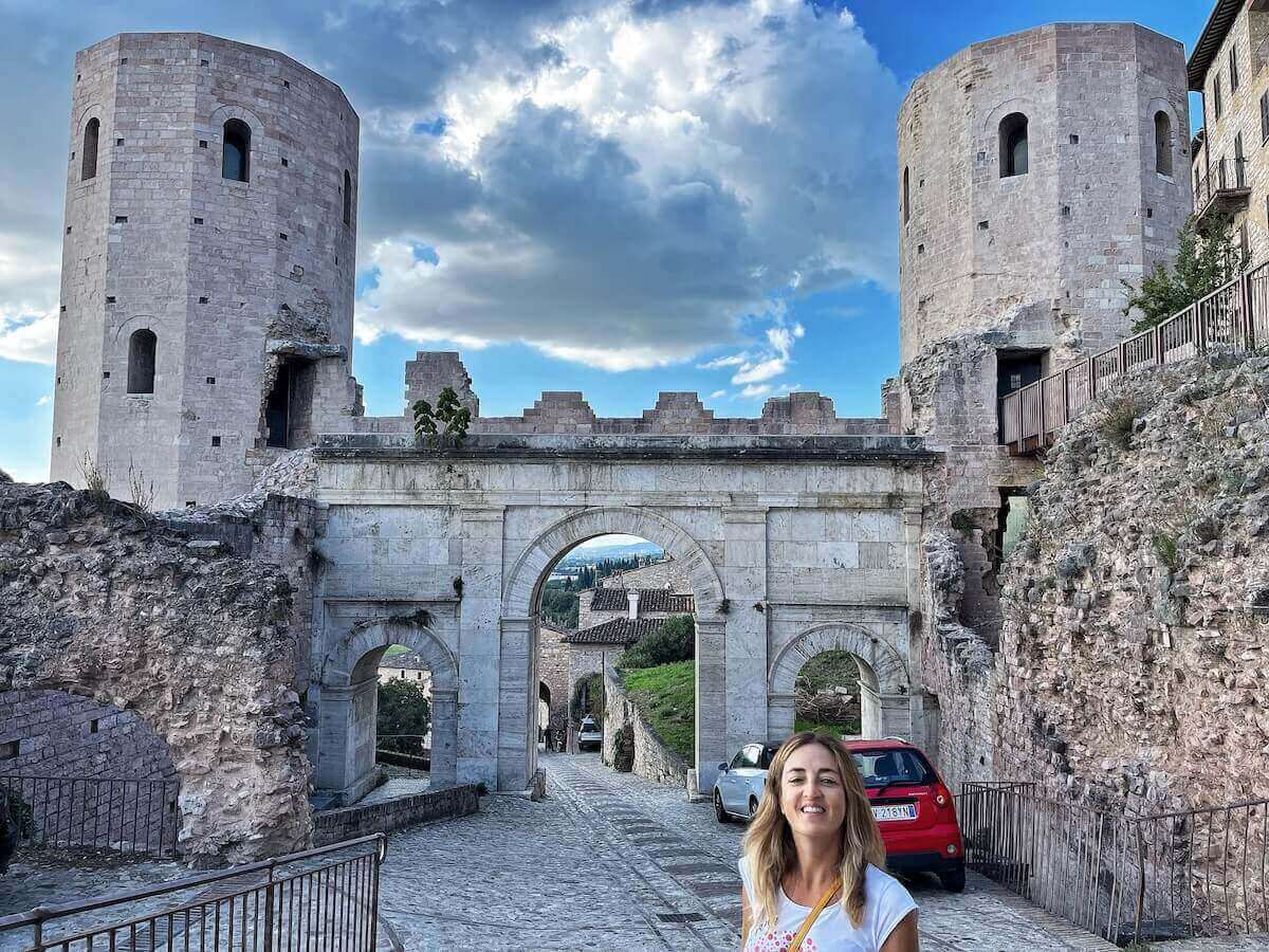 By the Venus Gate in Spello Umbria.